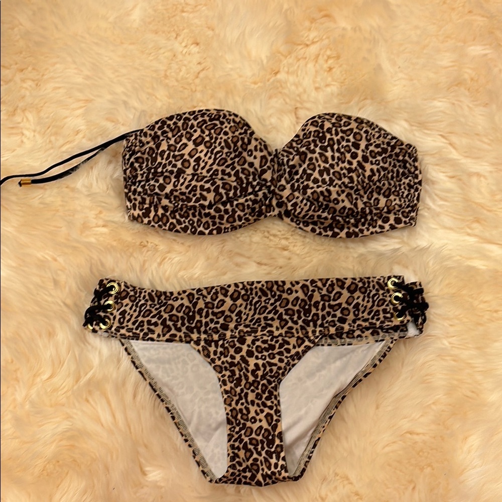 Leopard Print Women's Bikini Set